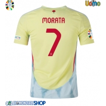 Maglie da calcio Spagna Alvaro Morata #7 Seconda Maglia Europei 2024 Manica Corta
